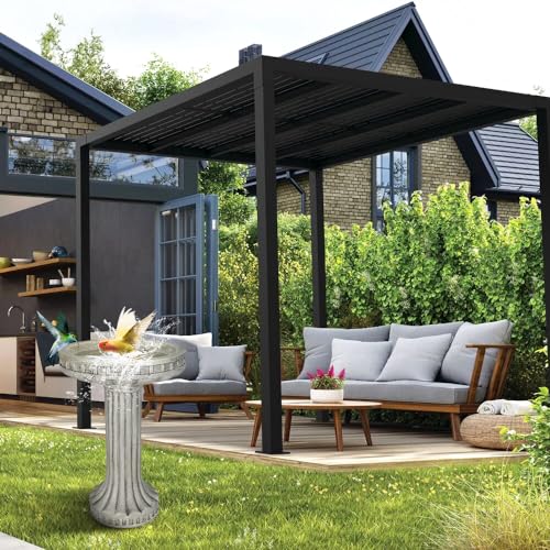 24" H Outdoor Bird Bath for Garden (Modern)