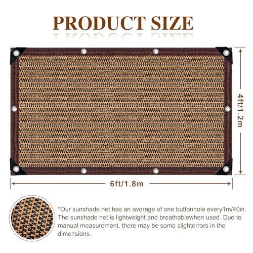 80% Shade Cloth (4×6FT / Shade 80%)
