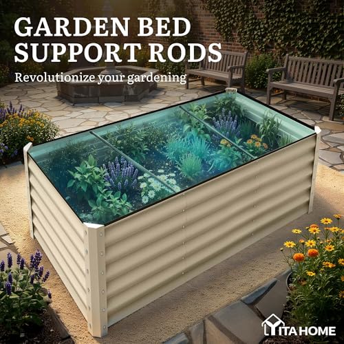 8x4x3ft Large Raised Garden Bed Kit (Cream Yellow / 8x4x3ft)