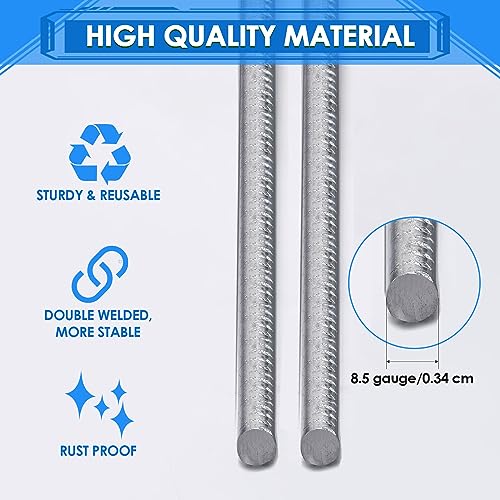 12 Pcs Yard Sign Stakes 16.5'' x 7'' H Frame Wire (12 Count)