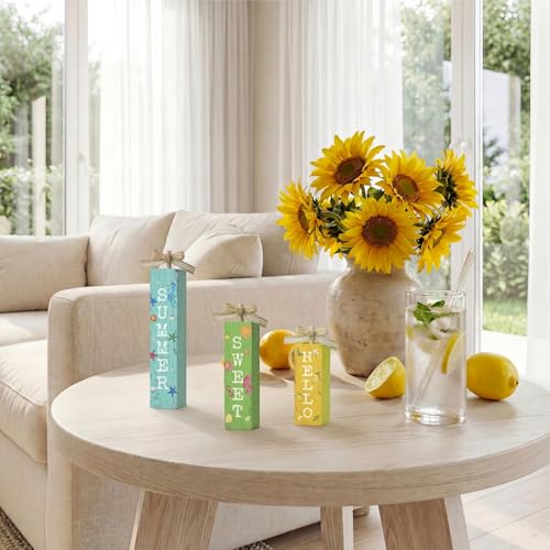 Smile 3 Pcs Wooden Summer Indoor Decorations (Summer)