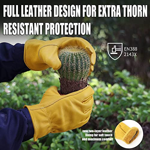 Leather Work Gloves for Men