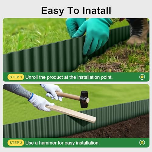 Corrugated Metal Garden Edging (50 Foot)