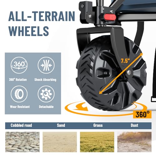 Foldable Wagon 350L Extendable Height (Navy / 350L)