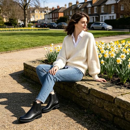 Women's Ankle Rain Boots Waterproof Chelsea Boots