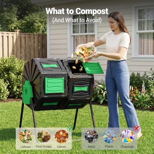 Composter Tumbler Outdoor (Green)