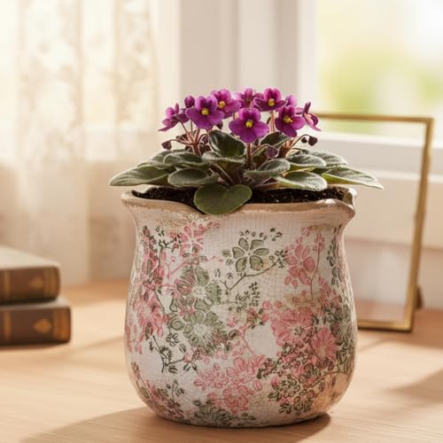 Ceramic Pots for Plants (Pastel Meadow)
