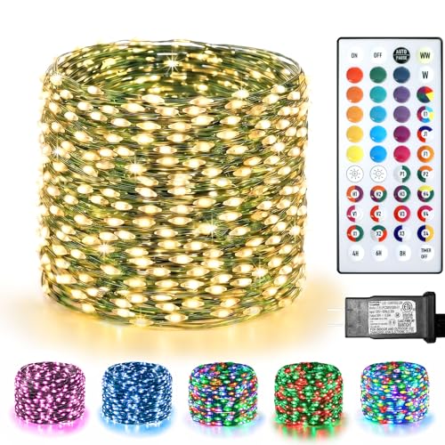 200 LED Fairy Lights Color Changing (Green Wire / 200LED/66FT)