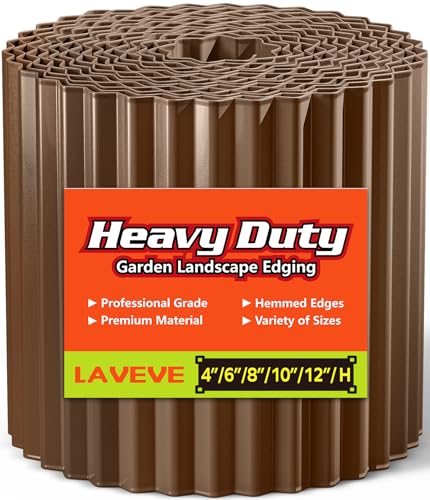 Corrugated Metal Garden Edging 6" x 100Ft (Coffee)