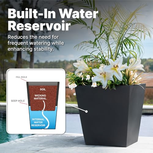 Tremont 20x24 Planter 2 (Onyx Black / 2-Pack / 20x24)