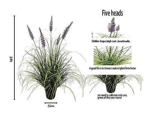 Artificial Lavender Plant 35in (Lavender-3ft(2pack))