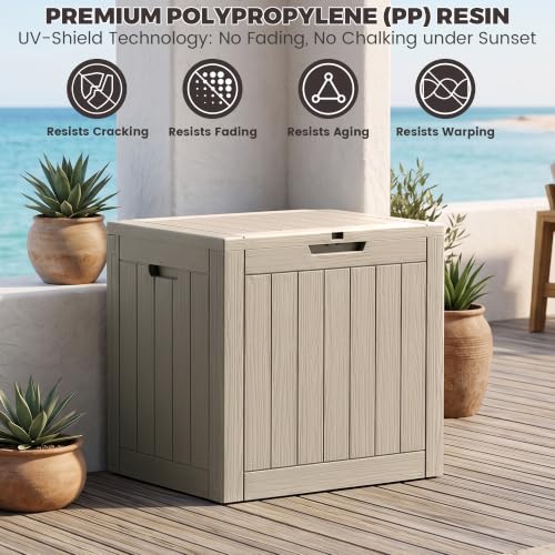 Outdoor Storage Box (Grey / 35 Gallon 3.1 M)