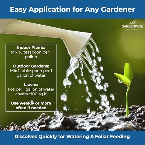 20-20-20 Water-Soluble Fertilizer – Powder for Liquid Plant Food for Indoor & Outdoor Plants, Orchids, Vegetables, Lawns, Flowers – 20 20 20 Fertilizer 2 Quarts (4 lbs) (64 Ounce)