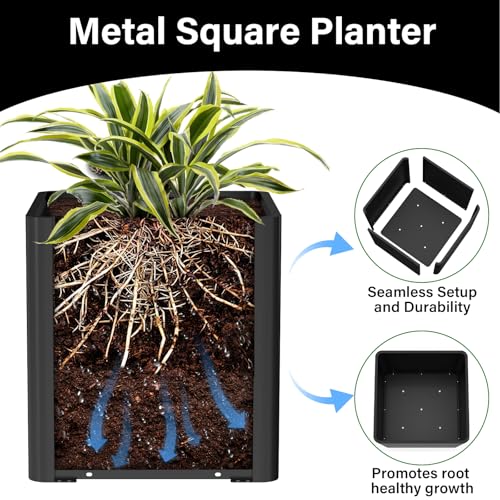24 Inch Square Planters for Outdoor Plants