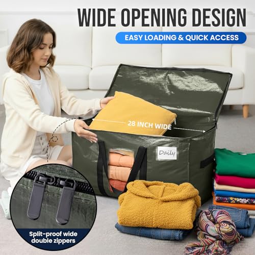 4 Pack Green Extra Large Moving Bags (4 Count)