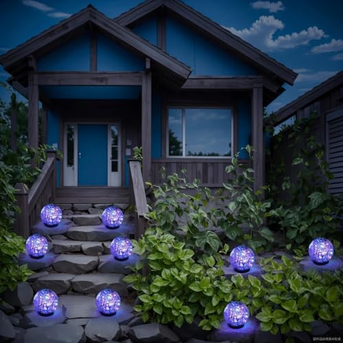 4 Pack 3.9" Solar Garden Lights Outdoor Waterproof (4 Pack / Multicolor)