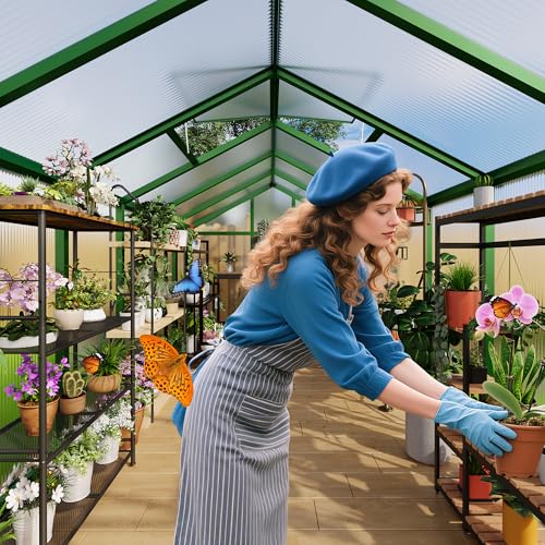 6x6 FT Greenhouse for Outdoors (Green / 6x6 FT)