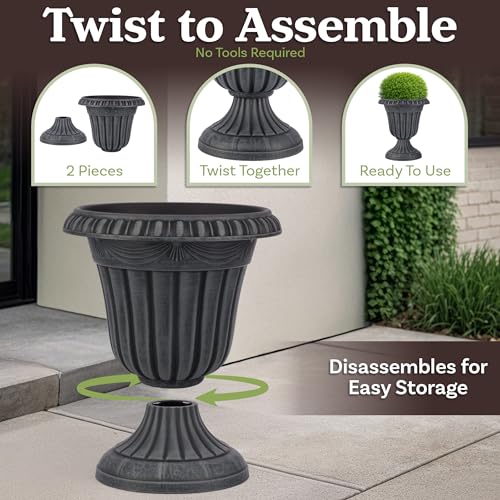 Outdoor Planter 2 (Stone Gray)