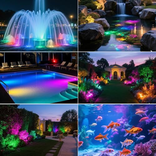 Color Changing Pond Lights (4-IN-1-BT)