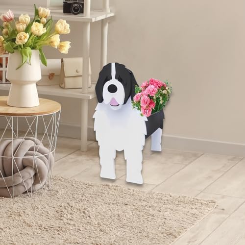 Newfoundland Dog Planter Pots