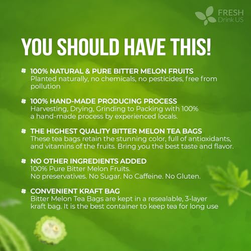 Premium 135 Bitter Melon Tea Bags (135 TeaBag)