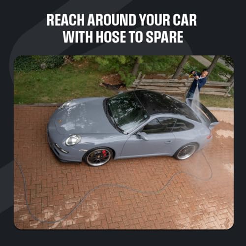 100’ Pressure Washer Hose Compatible with gas and electric pressure washers (100 Ft)