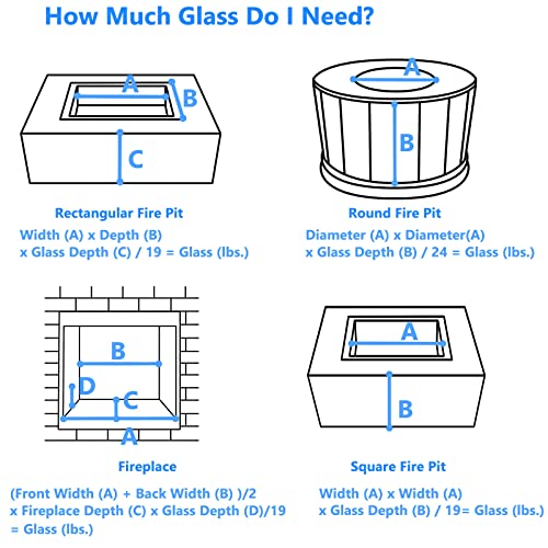 Fire Glass for Propane Fire Pit