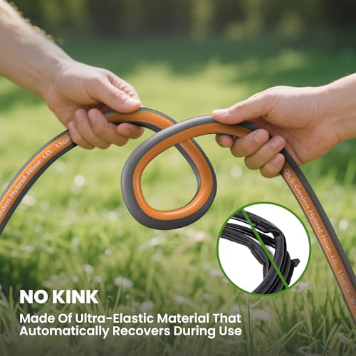 50FT Garden Hose Lay Flat Lightweight Flexible Water Hose (50FT)
