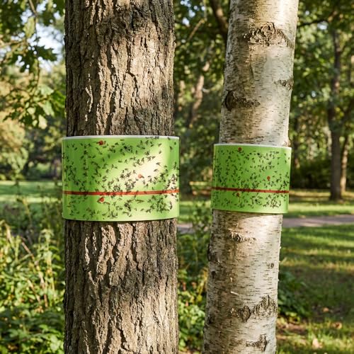 50 Rolls Spotted Lantern Fly Tree Tape Trap 30ft (Green)