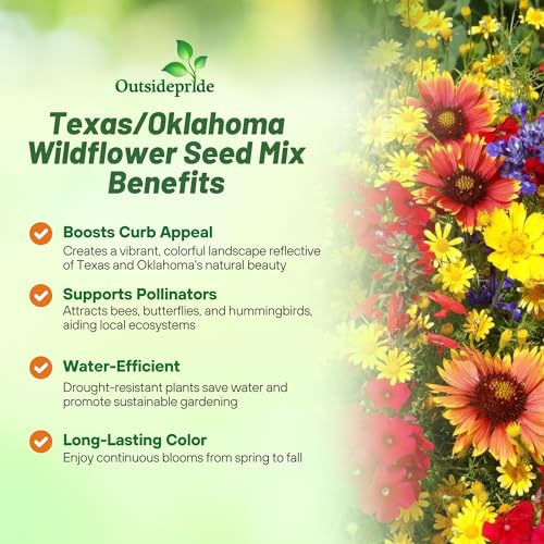 Texas & Oklahoma Wildflower Seed Mix (4 Ounce)