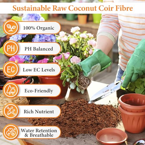 10LBS Coco Coir Brick for Plants (1 Pack (10 lb))