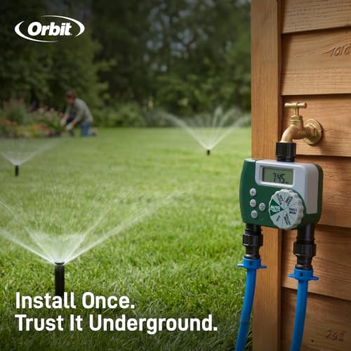 2-Zone All-in-One Automatic Watering System, DIY Lawn Kit - 50021 (Large Area)