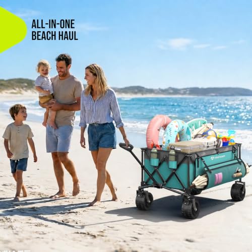 48'' Extra Large Collapsible Wagon (Turquoise)