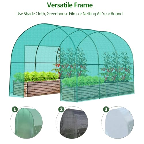 Large Garden Support Arch Frame for Climbing Plants (9.85 x 7.05 x 7.22 ft)