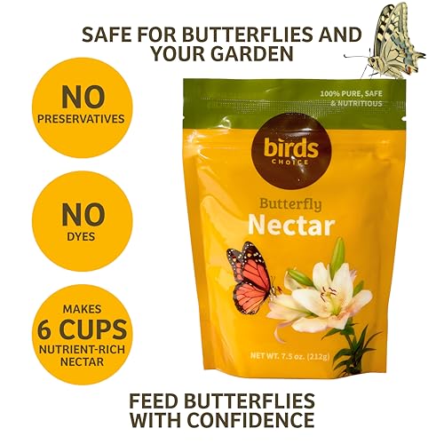 Flutterby 12 oz Outdoor Butterfly Feeder + 7.5 oz Nectar Bundle