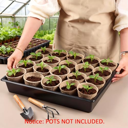 20 Pack Nursery Pots Trays (16.5" x 13.2" x 2.8" Tras - 20P)
