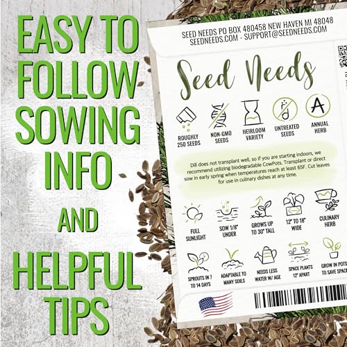 Bouquet Dill Seeds to Plant Heirloom Non (5 Packs)