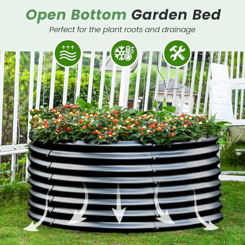 3×3×2ft Galvanized Raised Garden Bed Kit (Gray / 3×3×2ft)