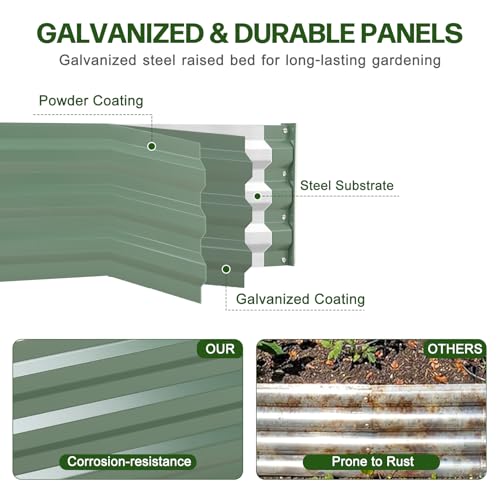 3 x 3 x 1 ft Outdoor Raised Garden Bed
