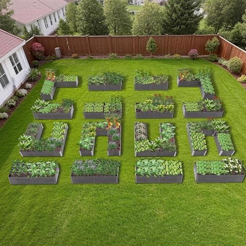 Anleolife 16 Bed Rectangle (Set of 16 / Grove-grey)
