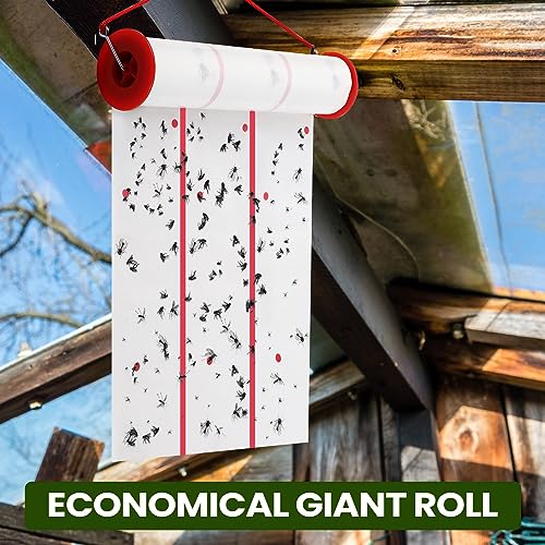 5 Pcs Giant Flypaper Fly Traps (White)