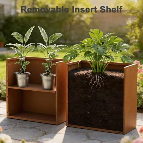 Corten Steel Planters (Pb24x12x24corten)