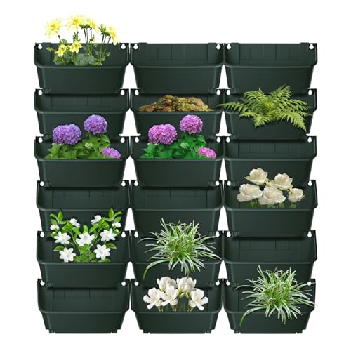 18 Pack Self Watering Wall Mounted Planter