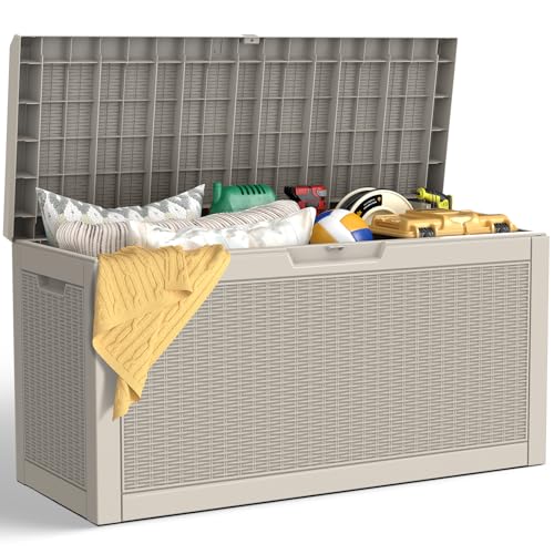 Outdoor Storage Box (Grey / 66 Gallon Bench)