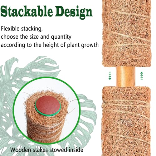 2 Pack 17 Inch Moss Pole (2 Count)