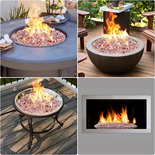 10 lbs High Luster Fire Glass (160 Ounce)