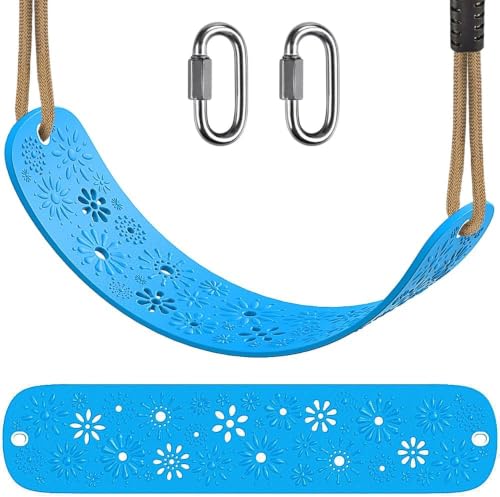 Swing Set Accessories Kids Swing Seat with Adjustable Rope (Blue Swing Seat (1 Pack))