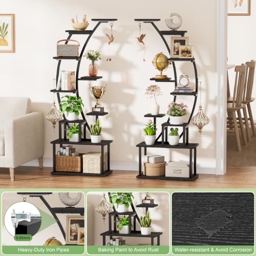 2 Pack Plant Stand Indoor with Grow Lights