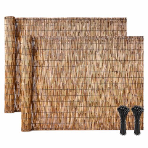 Natural Reed Fencing (Brown / 4ft x 16.4ft x2pack)