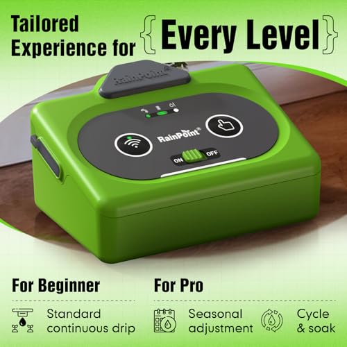Direct WiFi Connection Smart Auto Plant Waterer Indoor Drip Irrigation System Kit Local Storage Memory (green-WiFi / Direct WiFi APP Control)